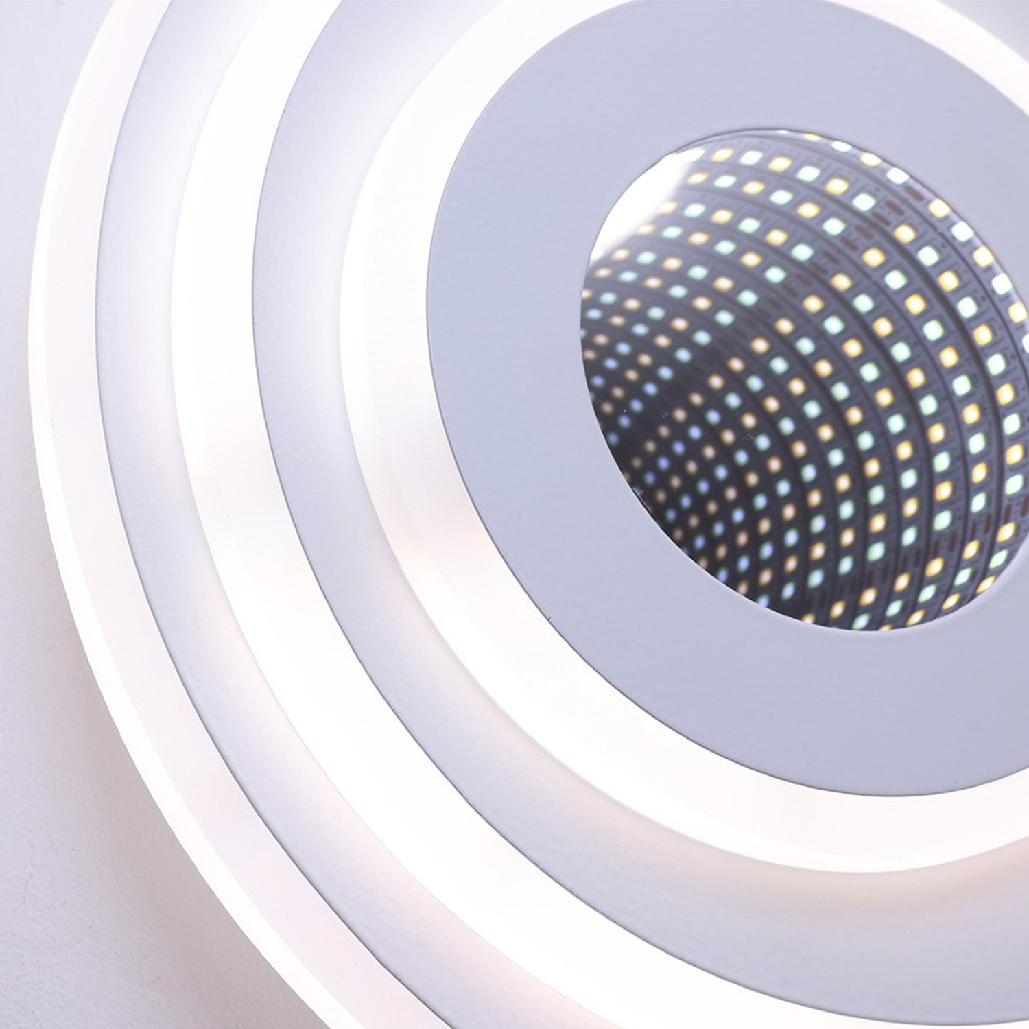 LED Chandelier NEXA ROTUND 3D 39W, Cold/Warm/Neutral light, White LED Chandeliers Default Title Alessandro Design