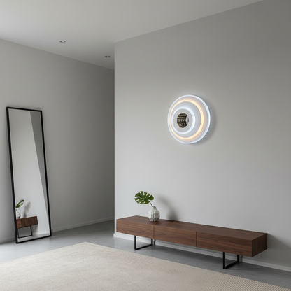 LED Chandelier NEXA ROTUND 3D 39W, Cold/Warm/Neutral light, White LED Chandeliers Default Title Alessandro Design