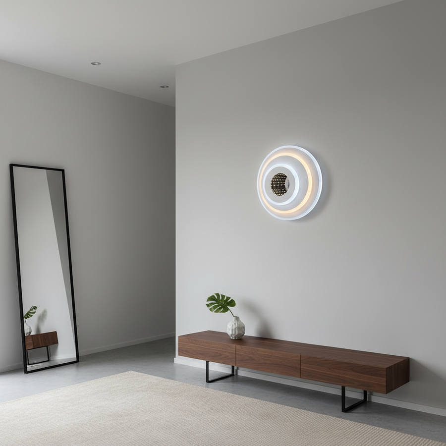 LED Chandelier NEXA ROTUND 3D 39W, Cold/Warm/Neutral light, White LED Chandeliers Default Title Alessandro Design