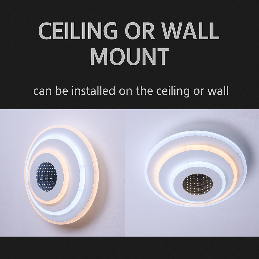 LED Chandelier NEXA ROTUND 3D 39W, Cold/Warm/Neutral light, White LED Chandeliers Default Title Alessandro Design