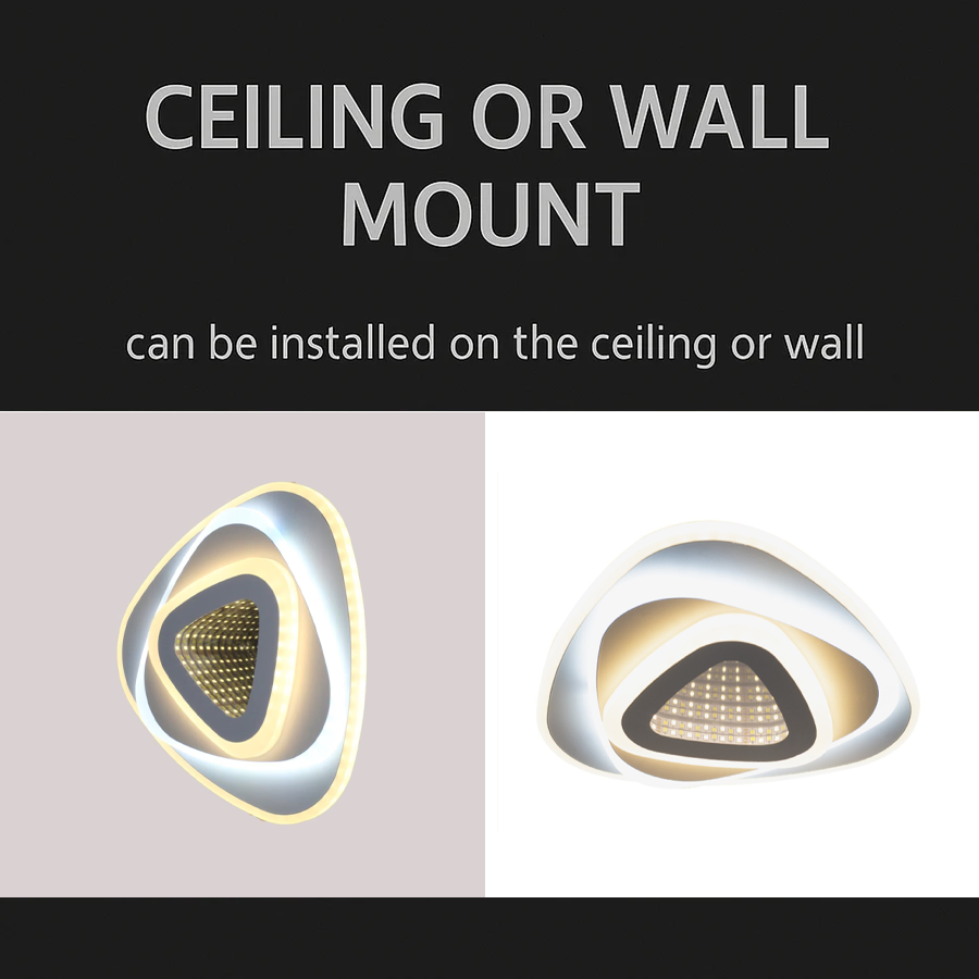 LED Chandelier NEXA Triangle 3D 40W, White, Cold/Warm/Neutral Light LED Chandeliers Default Title Alessandro Design