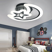 LED chandelier with remote control MOON AND STAR 59W, 2 Elements, Cold/Warm/Neutral light, Dimmable, Black LED chandeliers with remote control Default Title Alessandro Design