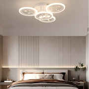 LED chandelier with remote control and crystal DAISY 53W, 4 Elements, Cold/Warm/Neutral light, Dimmable, White LED chandelier with remote control Default Title Alessandro Design