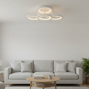 LED chandelier with remote control and crystal DAISY 53W, 4 Elements, Cold/Warm/Neutral light, Dimmable, White LED chandelier with remote control Default Title Alessandro Design