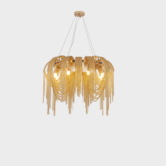 Candelabru MD9020/400GD 4xE14, Diametru 40cm, Auriu, Metal Candelabre Moderne Default Title Alessandro Design