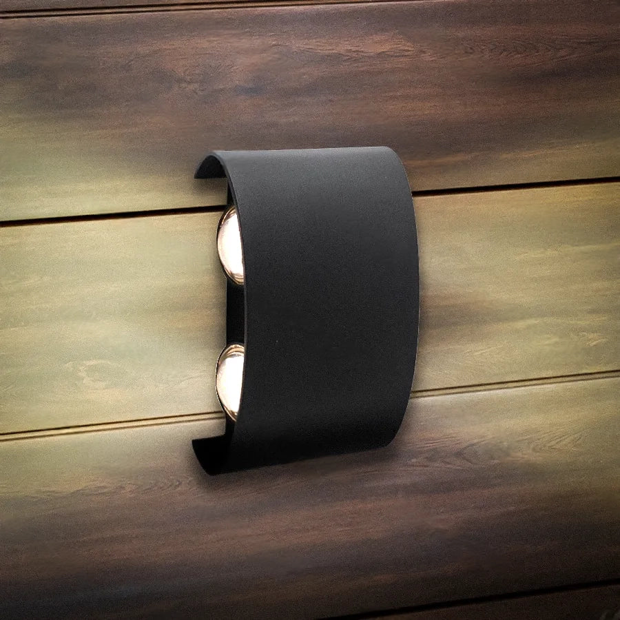 Outdoor and Indoor LED Wall Light, 4 Sources x 1W, IP65, ABS, Black, 3000K Outdoor Wall Lights Default Title Alessandro Design