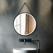 LED Round Mirror, 50cm, Celeste Majeste Noir Eleve MotionGlow Marcello, De-fogging System, Clock & Thermometer, Dimable Mirrors Marcello Default Title Alessandro Design