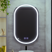 Oval LED Mirror 50X80cm, Velara Touch, Demister System, Dimmable, Cool Light 6000K Korman Mirrors E Default Title Alessandro Design