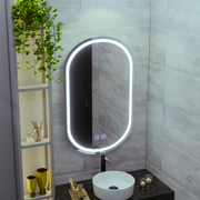 Oval LED Mirror 50X80cm, Velara Touch, Demister System, Dimmable, Cool Light 6000K Korman Mirrors E Default Title Alessandro Design