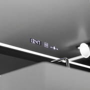 Rectangular LED mirror 120x80 Aura Riflesso Puro MotionGlow Marcello, Demisting System, Thermometer and Clock, Dimable Mirrors Marcello Default Title Alessandro Design