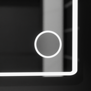 Rectangular LED mirror 120x80 Aura Riflesso Puro MotionGlow Marcello, Demisting System, Thermometer and Clock, Dimable Mirrors Marcello Default Title Alessandro Design