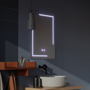 Rectangular LED Mirror, 60x80cm, ECLISSA Touch, Demister System, Dimmable Mirrors Korman E Default Title Alessandro Design