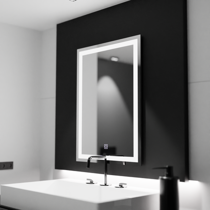 Rectangular LED mirror, 60x80cm, FRAME Basic Touch Mirrors Korman C Default Title Alessandro Design