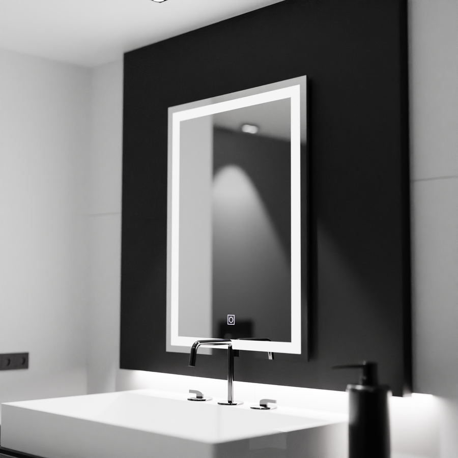 Rectangular LED mirror, 60x80cm, FRAME Basic Touch Mirrors Korman C Default Title Alessandro Design