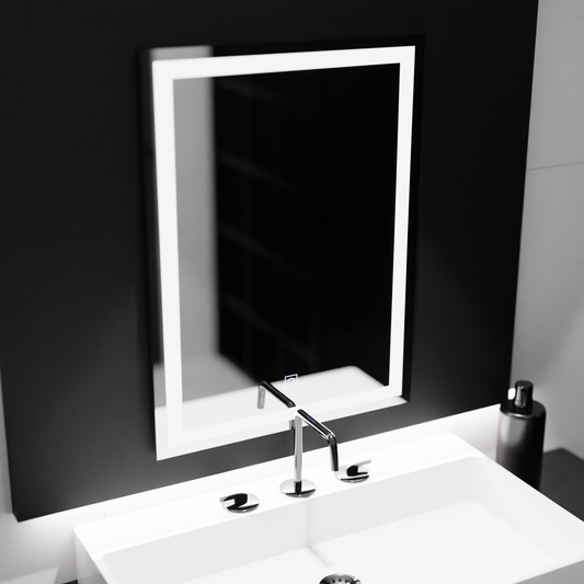 Rectangular LED mirror, 60x80cm, FRAME Basic Touch Mirrors Korman C Default Title Alessandro Design