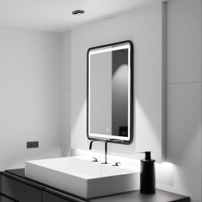Rectangular LED mirror, 60x80cm, Shade Basic Touch Mirrors Korman C Default Title Alessandro Design