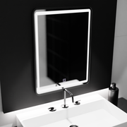 Rectangular LED mirror, 60x80cm, Shade Basic Touch Mirrors Korman C Default Title Alessandro Design