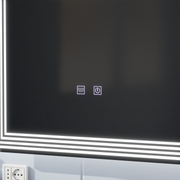 Rectangular LED mirror, Demister, 50x70cm, ADIS Basic Touch Mirrors Korman E Default Title Alessandro Design