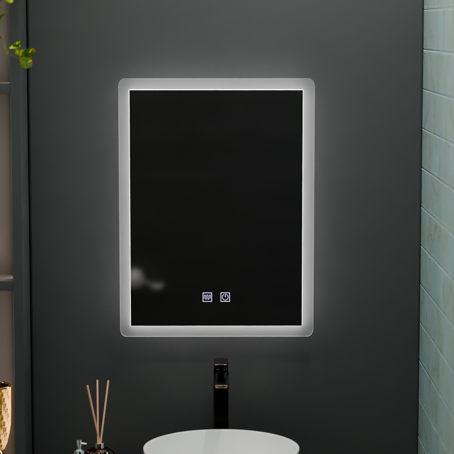Rectangular LED mirror, 60x80cm, Touch VENERA, Demister System, Dimmable Mirrors Korman E Default Title Alessandro Design