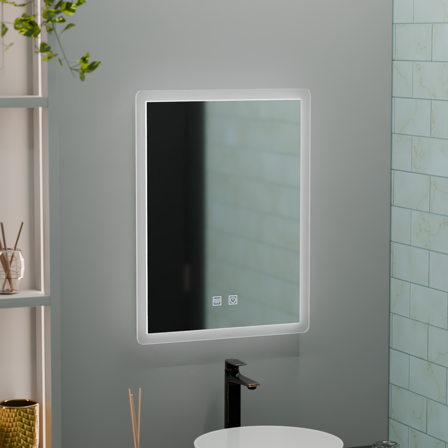 Rectangular LED mirror, 60x80cm, Touch VENERA, Demister System, Dimmable Mirrors Korman E Default Title Alessandro Design