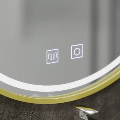 LED Round Mirror, 50cm, Glanz Touch, Demister System, Dimmable Mirrors Korman E Default Title Alessandro Design