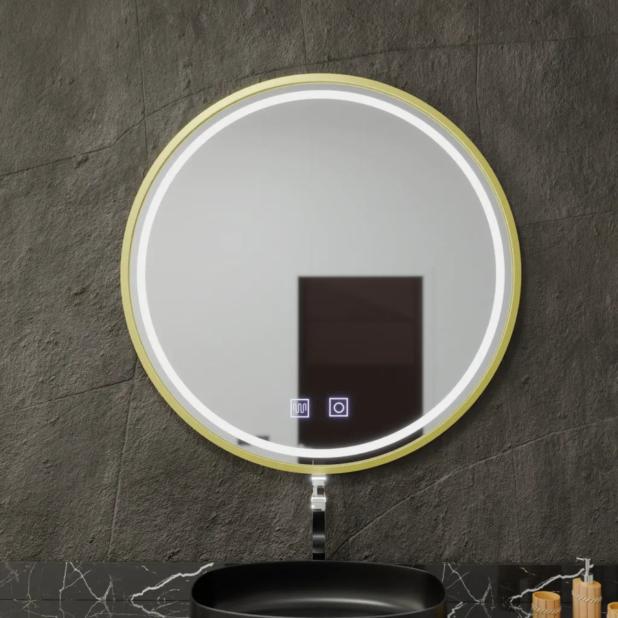 LED Round Mirror, 50cm, Glanz Touch, Demister System, Dimmable Mirrors Korman E Default Title Alessandro Design