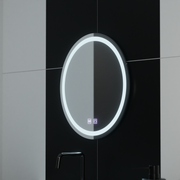 Round LED mirror 50cm Lucea Touch Demister System Mirrors Korman E Default Title Alessandro Design