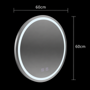 Round LED mirror, 60cm, Lucea Touch, Demister System, Dimmable