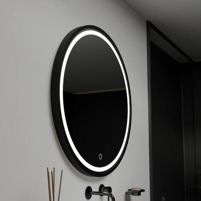 Round LED mirror 80cm Piazza Basic Touch Mirrors Korman C Default Title Alessandro Design