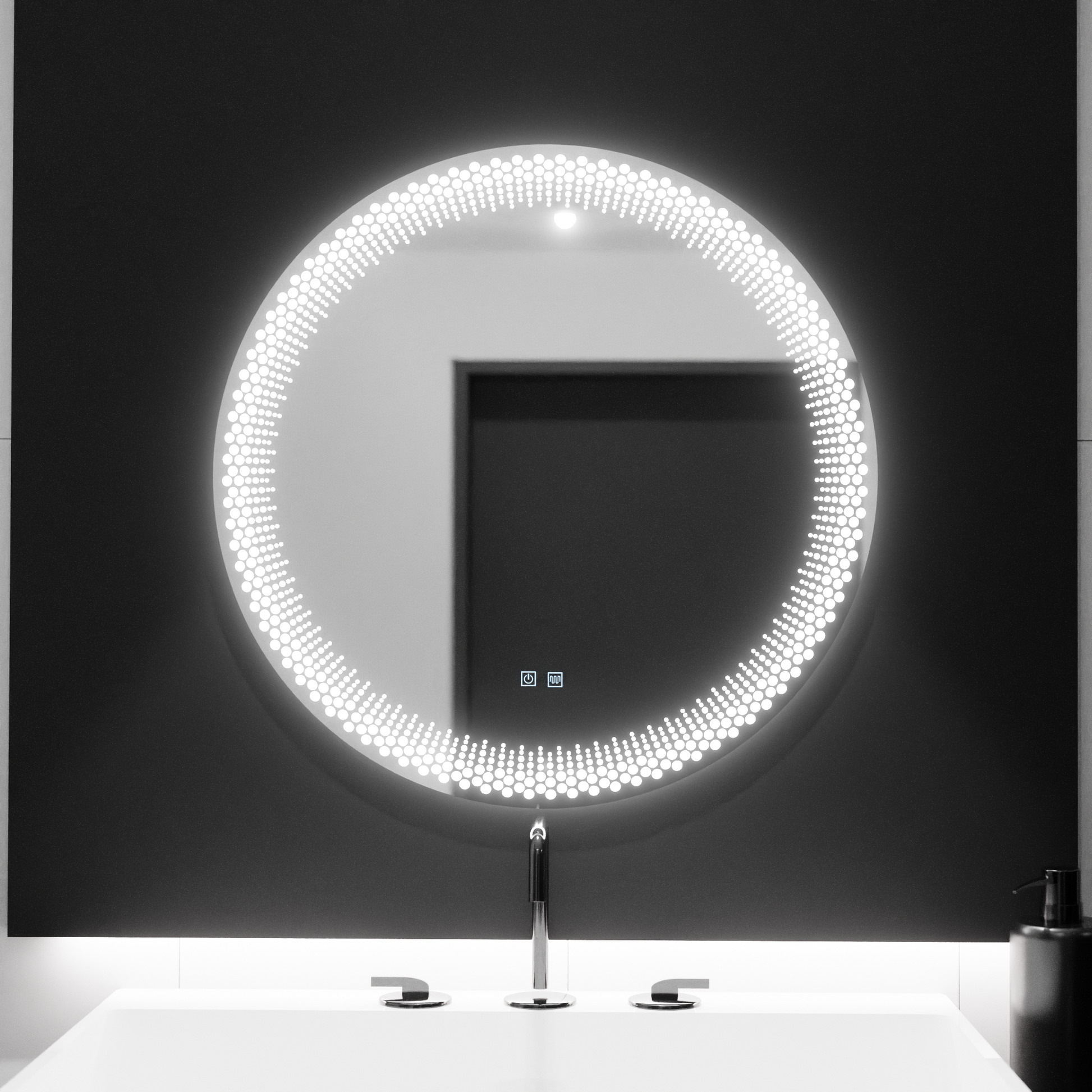 LED Round Mirror 60cm, Stellaire Touch, Demister System, Dimmable Mirrors Korman E Default Title Alessandro Design