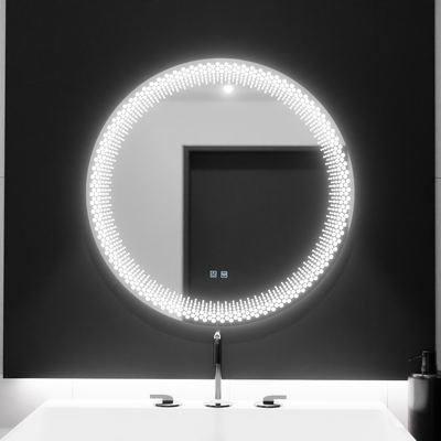 LED Round Mirror 60cm, Stellaire Touch, Demister System, Dimmable