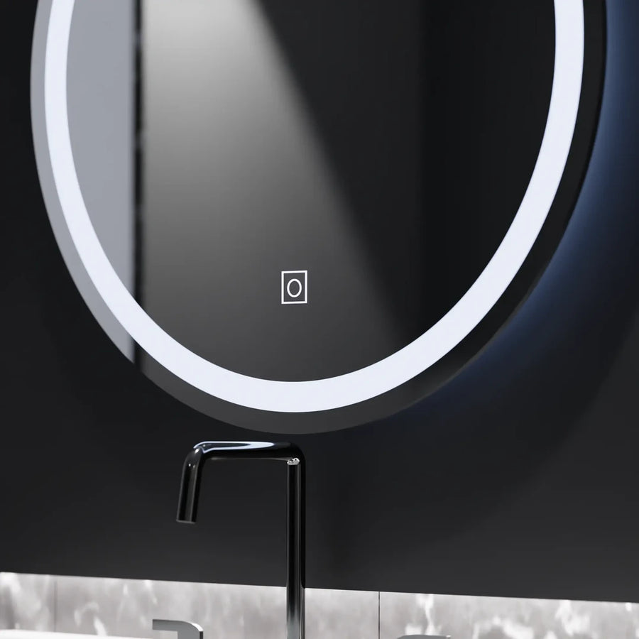 Round LED mirror, 50cm, Basic Touch Mirrors Korman C Default Title Alessandro Design