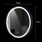 Round LED mirror, 70cm, Basic Touch