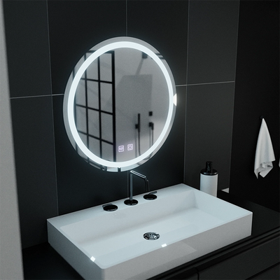 Round LED mirror, 70cm, Lucea Touch, Demister System, Dimmable