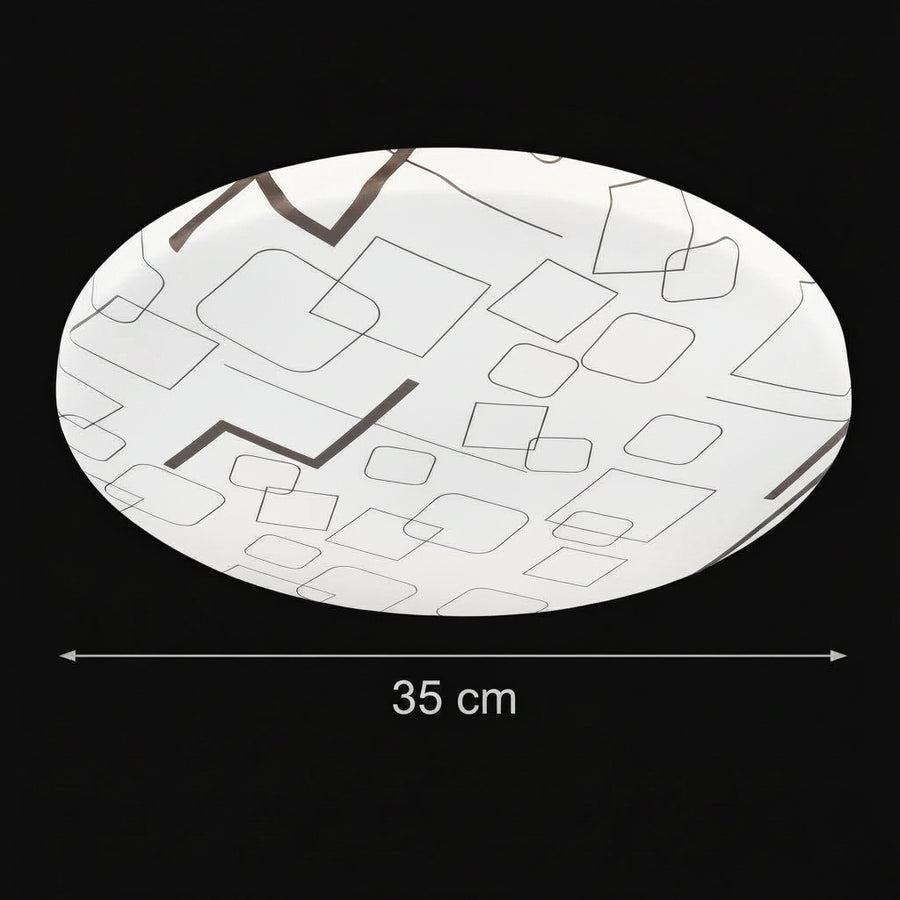 Plafonieră LED 35 cm, 31W, 3000K / 4000K / 6000K, Alb, Metal si Acril Plafoniere LED Default Title Alessandro Design