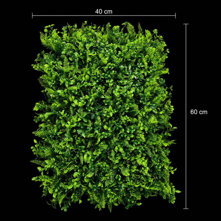 Planta Artificială Panou de Gard Viu Cimișir, 40 x 60 cm, Verde