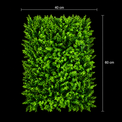 Planta Artificială Panou de Gard Viu Eucalipt, 40 x 60 cm, Verde
