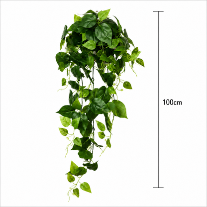 Plantă Artificială Suspendată Epipremnum, Inaltime 100cm, Verde