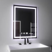 Rectangular LED Mirror, 45x60cm, Verite MotionGlow Marcello, De-fogging System, Clock & Thermometer, Dimable Marcello Mirrors Default Title Alessandro Design