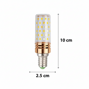 LED bulb, 16W, E14 socket, Cold Light 6000K, Gold