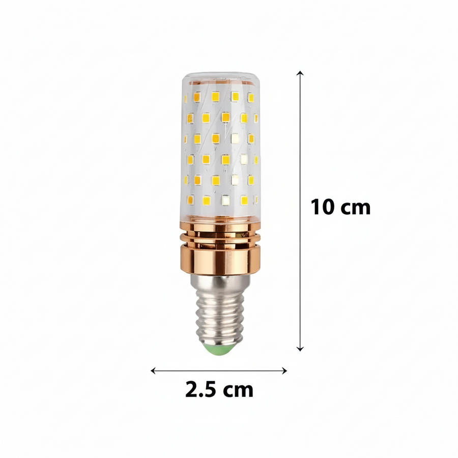 LED bulb, 16W, E14 socket, Cold Light 6000K, Gold