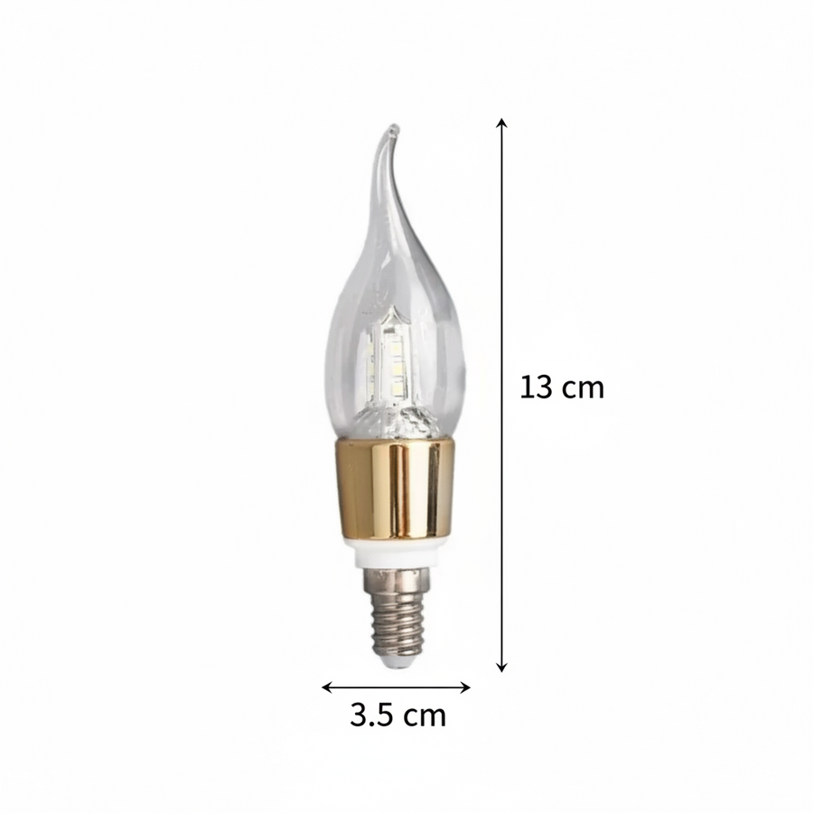 LED Bulb E14 Candle, 6W, Cool Light, 6000K