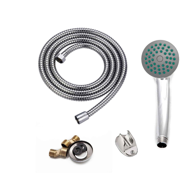 Shiny Chrome Bathtub Faucet - Complete Set with 25cm Pivoting Faucet, Faucet, Hose and Eccentrics Included Faucets & Shower Columns Default Title Alessandro Design