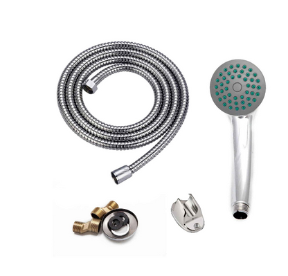 Shiny Chrome Bathtub Faucet - Complete Set with 25cm Pivoting Faucet, Faucet, Hose and Eccentrics Included Faucets & Shower Columns Default Title Alessandro Design