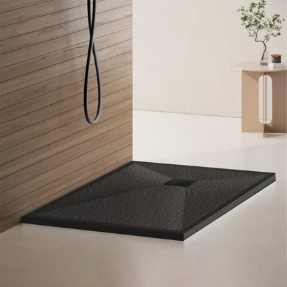 Rectangular shower tray 80x120 cm, slim 3 cm, dark gray Home & Garden Default Title Alessandro Design