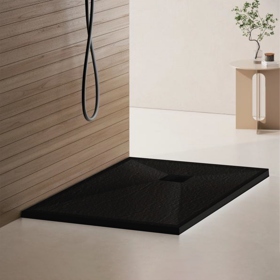 Rectangular shower tray 70x90 cm, slim 3 cm, black Home & Garden Default Title Alessandro Design