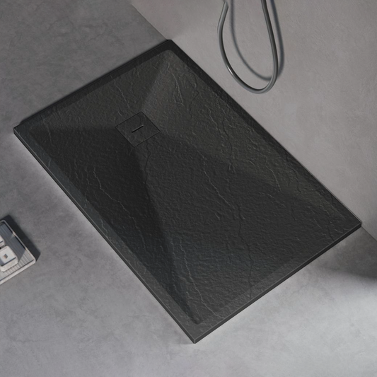 Rectangular shower tray 80x120 cm, slim 3 cm, dark gray Home & Garden Default Title Alessandro Design