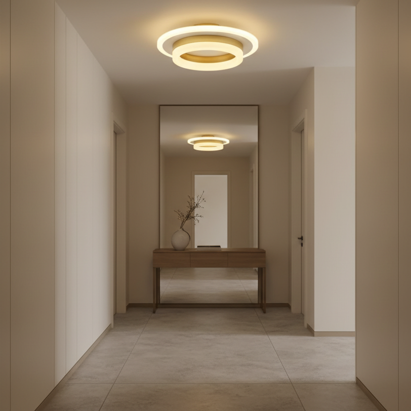 LED Chandelier SOLENA ROTONDA 21W, Diameter 20cm, Cold/Warm/Neutral light, Golden White LED Chandeliers Default Title Alessandro Design