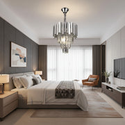 Crystal Chandelier BLOIS Nobile 5xE14, Diameter 40cm, Chrome, Adjustable Height Crystal Chandeliers Default Title Alessandro Design
