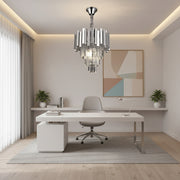 Crystal Chandelier BLOIS Nobile 5xE14, Diameter 40cm, Chrome, Adjustable Height Crystal Chandeliers Default Title Alessandro Design